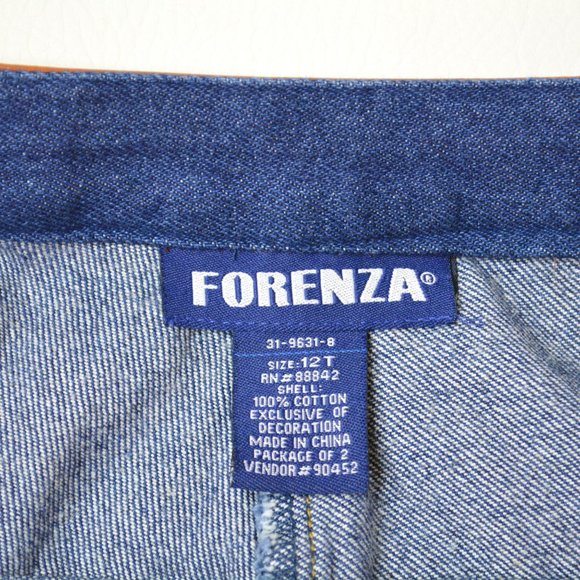 VTG 1990's FORENZA Size 12 T TALL Womens TAPERED Leg HIGH Rise MOM Blue Jeans - Picture 6 of 6